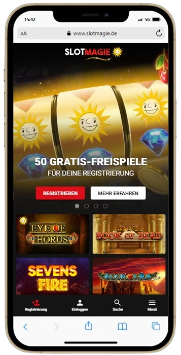 SlotMagie App auf dem Iphone